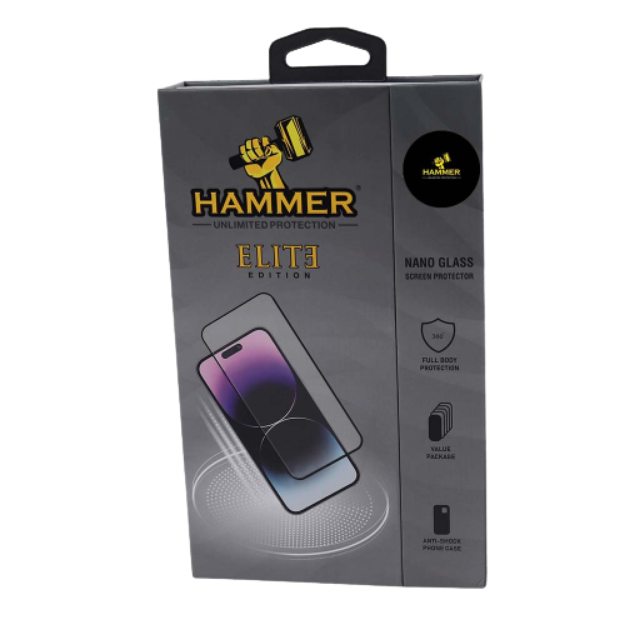 صورة بكج شاشة حماية شفاف من همر _ آيفون 14 برو